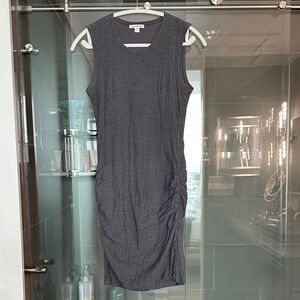 James Perse Charcoal Sleeveless Midi Dress